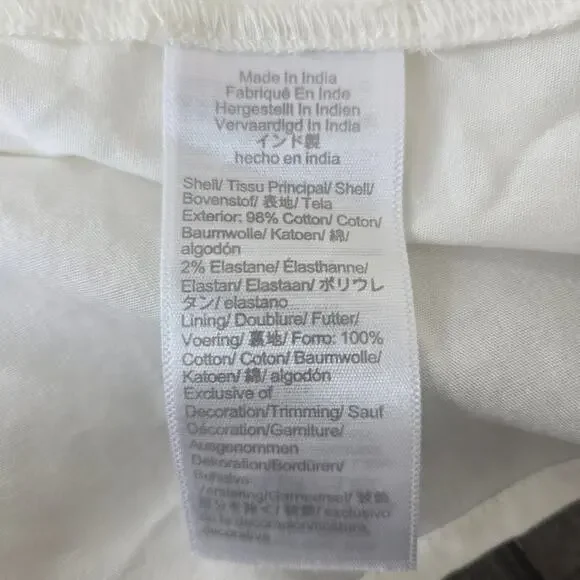 J. Crew Factory Scallop-Trim Button-Front Midi Dress Size 4 NWT - Picture 8 of 8